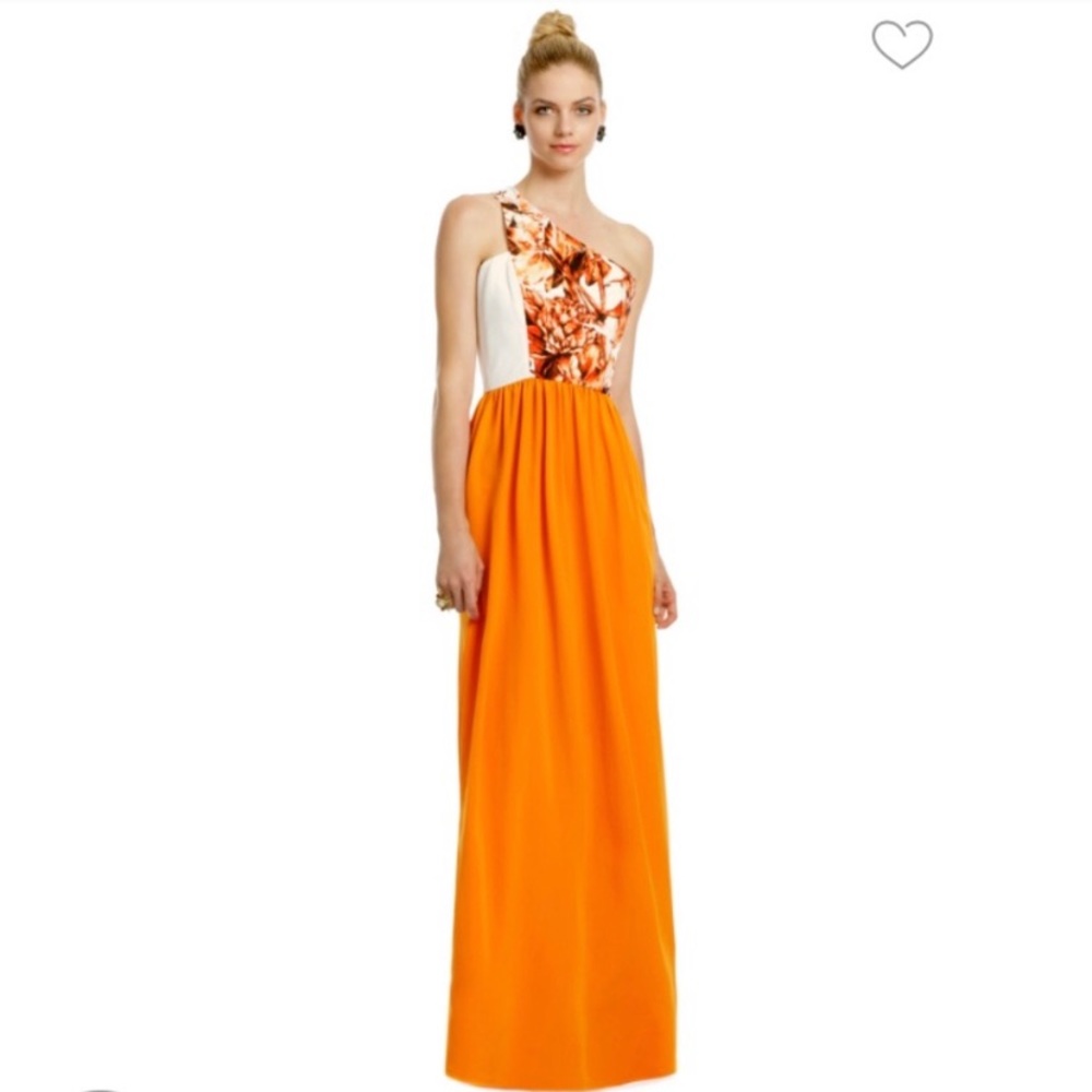 Beautiful Sachin + Babi Firefly Dress Orange White - Picture 2 of 8